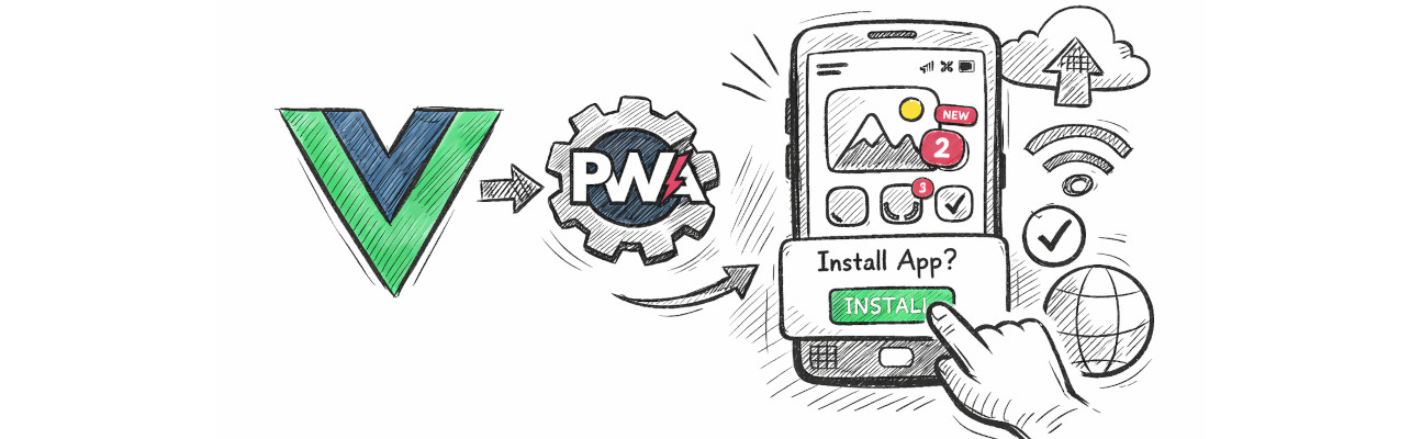 Vue pwa illustration